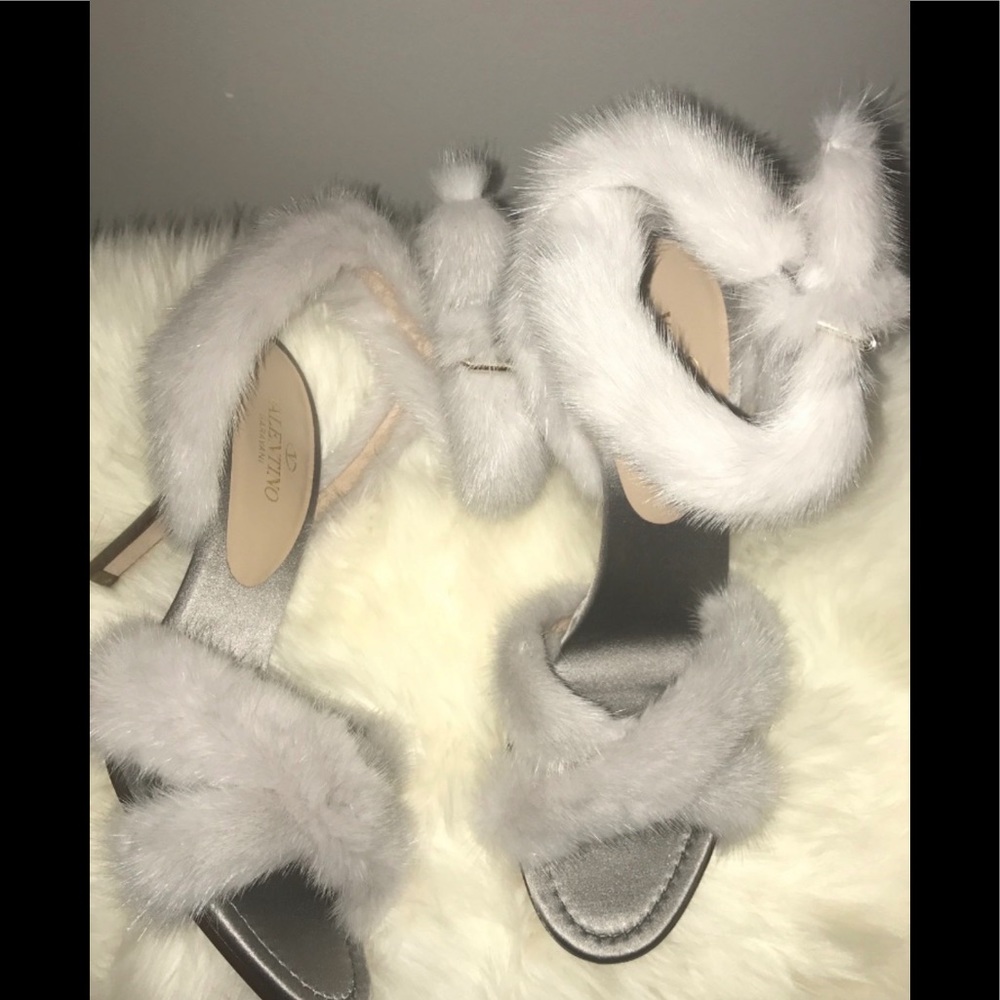 Valentino mink heels